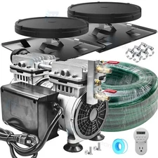 Pond Aerator Lake Aeration System 3/4Hp 100' Weighted Tubing 2 Diffuser & Timer