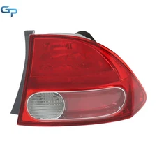 Rear Passenger Right Side Tail Light Back Lamp For Honda Civic 2006-08 Halogen