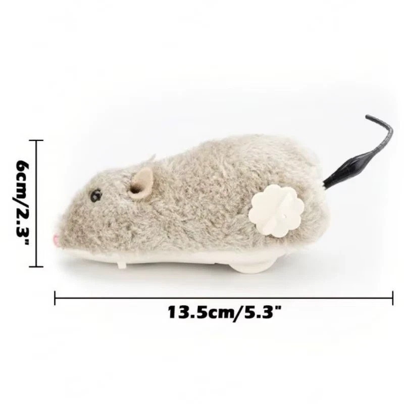 1Pc Funny Lifelike Plush Mouse Running Rat Toy for Cats Dogs Tail Mouse Pets Kid