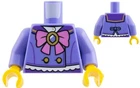 Lego New 71052 CUTE WITCH Minifigure Blue Violet TORSO Pink Bow Gold Button Part