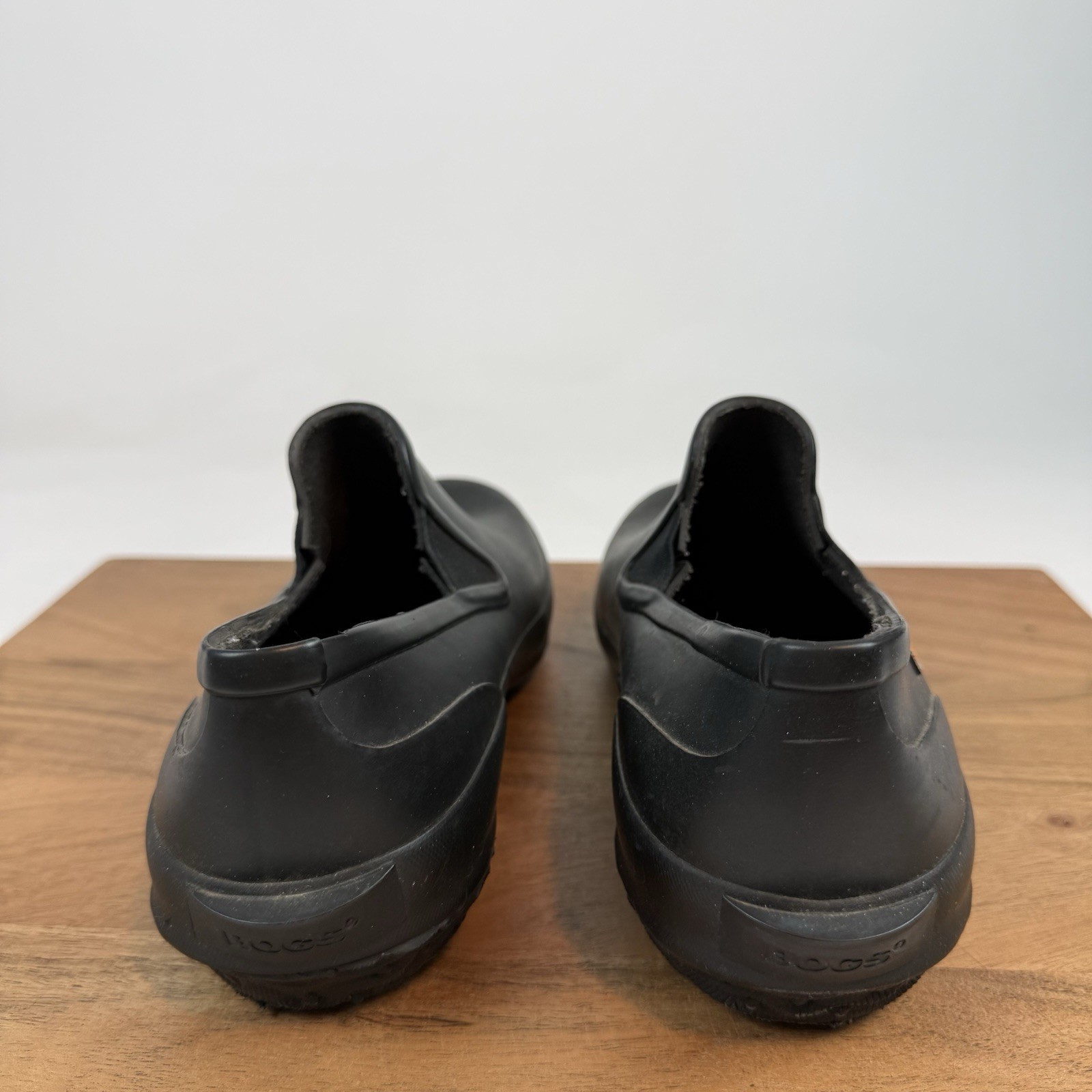 Womens Bogs Patch Slip On Solid Black Waterproof … - image 6