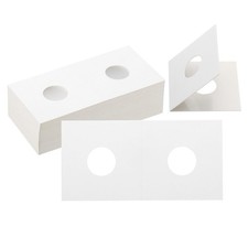 2 x 2 Coin Flips, 200 Pack 17.5mm Cardboard Coin Holder Paper Coin Holders fo...