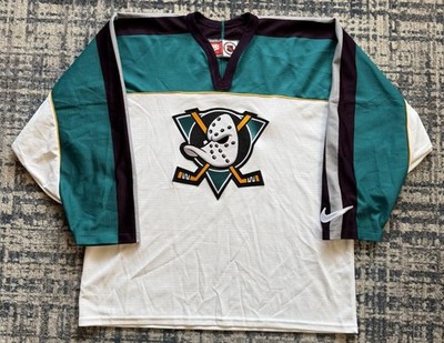 Vintage 90s Anaheim Mighty Ducks Nike Team Sports Hockey Jersey Sz