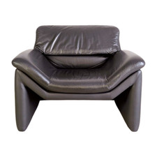 Original de Sede Sessel Hans Kaufeld Leder schwarz Design Sessel