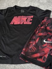 Nike Boys Size 7 Short Set Excellent Condition Fast Shipping