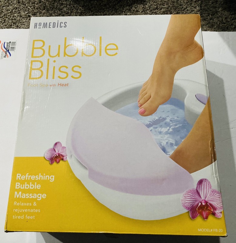 Homedics FB-20 Bubble Bliss Foot Spa with Heat - Brand NEW!!