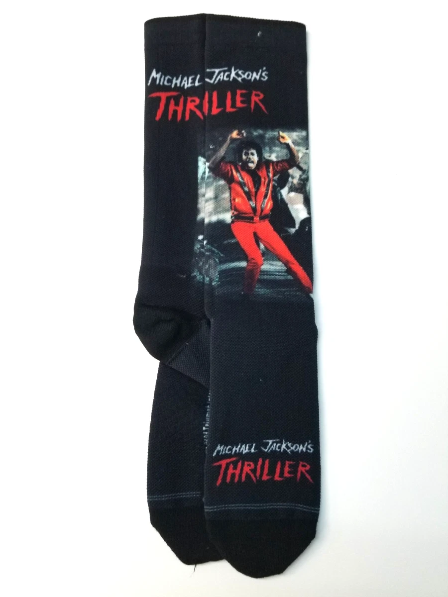 Chaussettes Homme Michael Jackson - Noires Style Décorées - Taille 25-27cm - Neuf Étiqueté