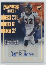 2016 Panini Contenders Championship Ticket /49 Andy Janovich #248 Rookie Auto RC