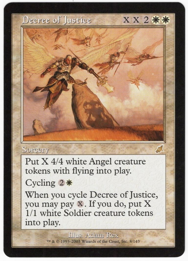 Decree of Justice 2003 Scourge White Rare Sorcery MTG NM AZ1