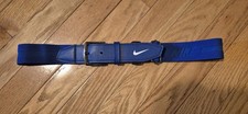 Nike Unisex Youth Blue Baseball Softball Belt Elastic 38" EUC
