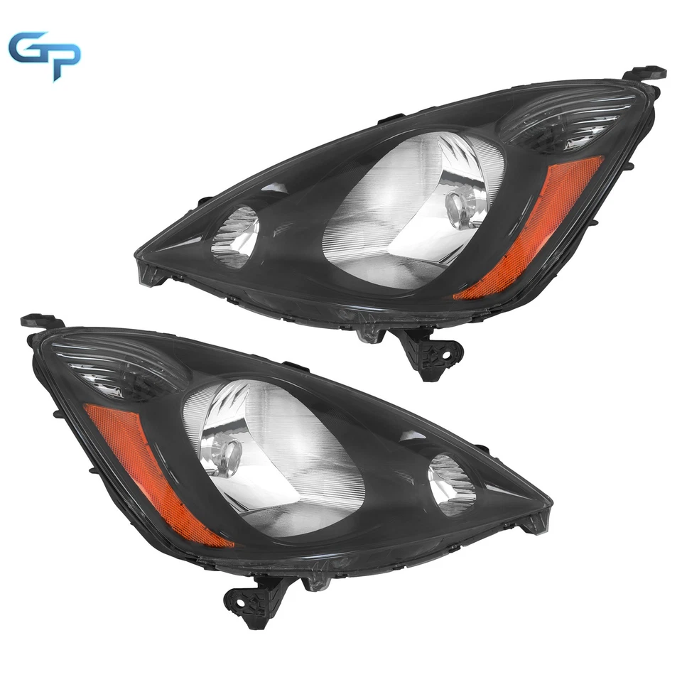 Conjunto de faros halógenos negros tipo HB2 para Honda Fit 2009-2014 Foto 3 de 4