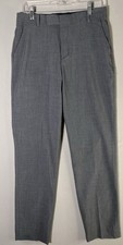 Calvin Klein Pants Boys 20 Sz 29x29 Gray Dress Slacks Preowned
