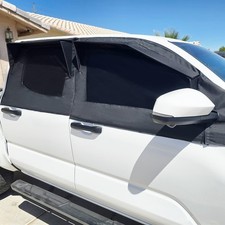 4-in-1 Side Window Sun Shade Fit for Toyota Tacoma 2024 2025 2026 with Rain G...