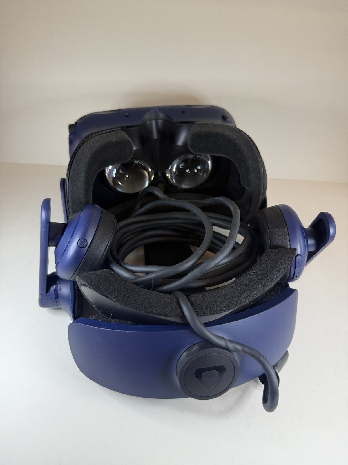 HTC Vive Pro HMD OLED Virtual Reality VR Headset Only + Cable - Tested Working