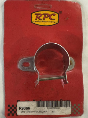 RPC Ignition Coil Mounting Bracket R9366; Stand-Up Style for Round Coil, Chrome