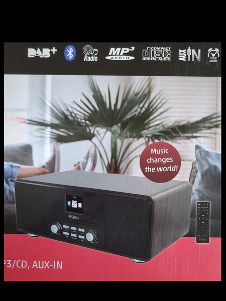 Reflexion HRA19DAB Radio | Dab+ , UKW MP3, Cd, Bluetooth®, AUX | Grau-image