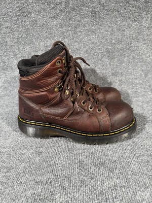 Dr Martens High Top Steel Toe Imperfections Boots Sz 10 Dr Martens Work Mens Industrial Black Boots Steel Toe  main image 4