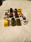 Matchbox Vehicle Set Of 12/ 4 Jeeps, 2 Military Vehicle, Etc Great Condition