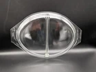 Vintage Pyrex 945C 23 Divided Clear Glass Casserole Lid Cover for Replacement
