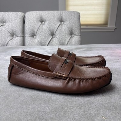 Coach Signature Coin Driver Mens Size 9.5D Loafers Slip On  display picture 2