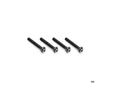 JConcepts 3x20mm Titanium Top Hat Screws Black 4 JCO5142-2