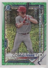 2021 Bowman Draft Chrome Green Sparkle Refractor 68/99 Jordan Viars 0zt1
