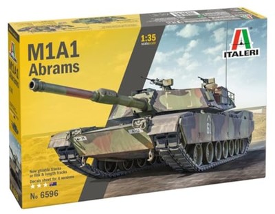 Platz Italeri 1/35 American M1A1 Abrams Tank Plastikmodell It6596 (Panzer)