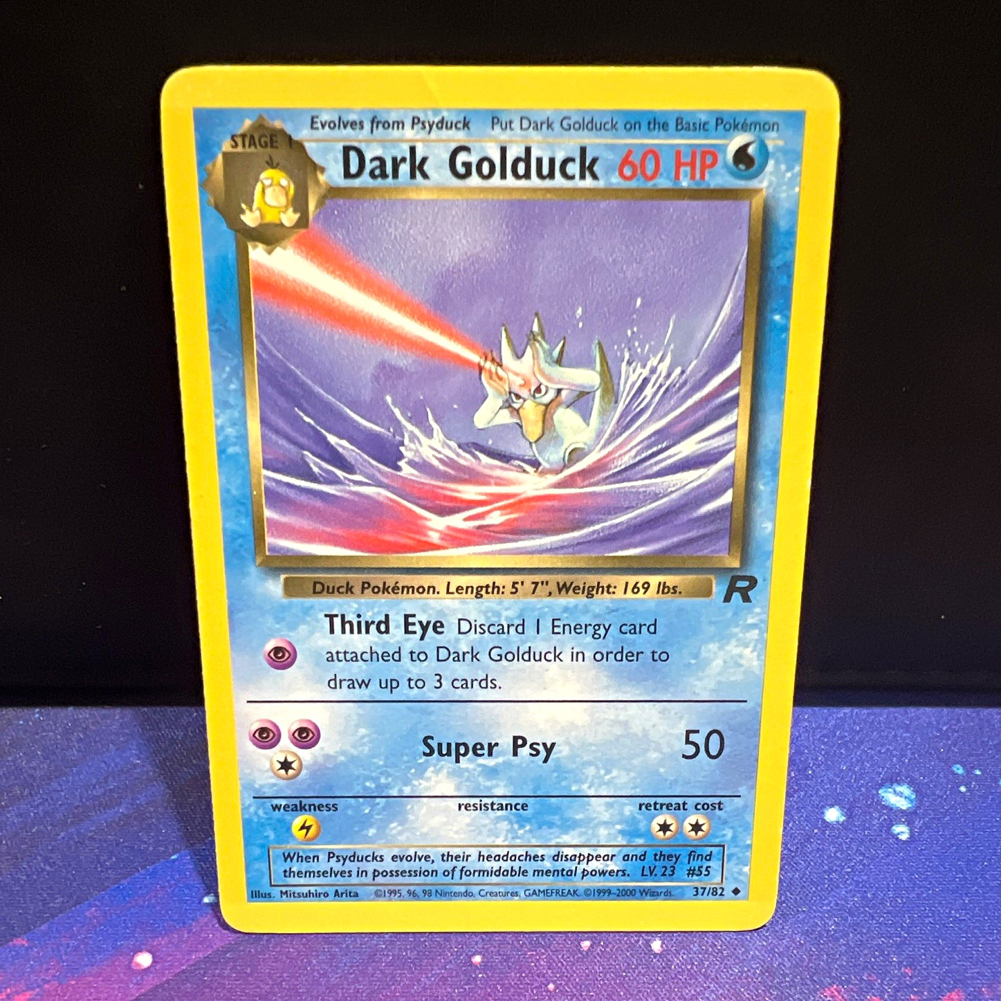 Dark Golduck 37/82 Team Rocket 2000 Unlimited Uncommon EN 60 HP Regular