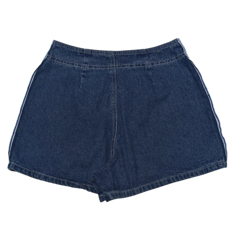 Pantalones Cortos de Denim Vintage OP Ocean Pacific Con Cordones Talla 5 (24x2) Corbata Trasera Retro Foto 2 de 4