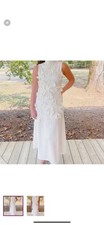 Chic White Floral Maxi Dress wedding bridal bride summer floral chic
