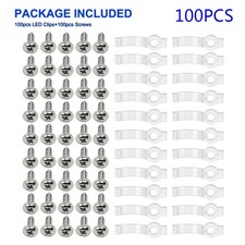 100Pcs 10mm Epoxy Fixing Clip Fastener Mount For 5050 5630 LED Color Strip