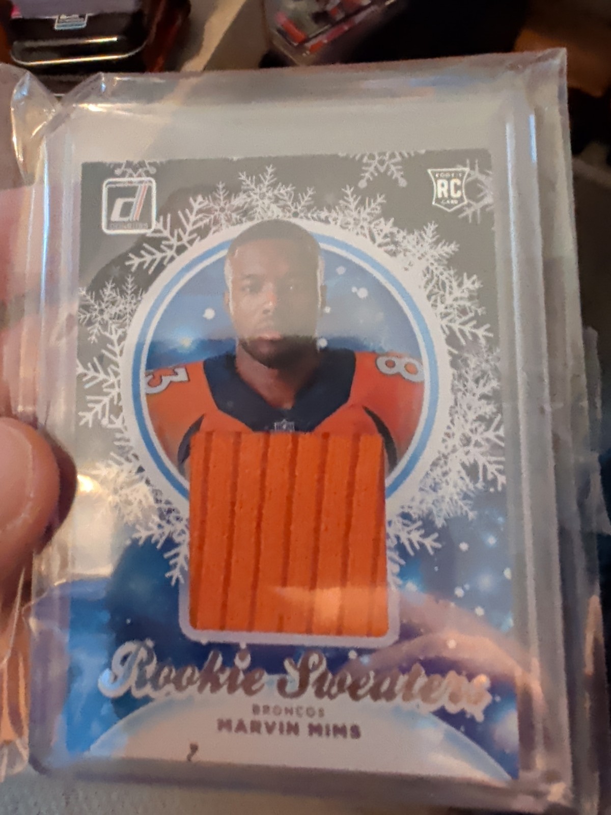 Marvin Mims Donruss Rookie Holiday Sweater #HSMMI Base