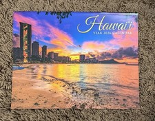 2026 Hawaii Pictorial Calendar   Waterfalls, Beaches  Tropical Sunsets