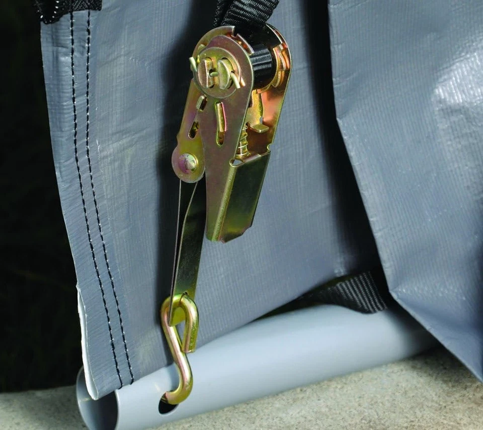 Cobertizo en una caja de 8' x 8' x 8' para todas las estaciones acero metal techo pico cobertizo de almacenamiento exterior Foto 4 de 4