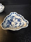 Lot Of 2 Blue Danube Japan Triangular Fluted Serving Dish — photo 9