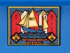 Germany Notgeld Vegesack 50 Pfennig 1921 Ship Uncirculated Banknote 44097