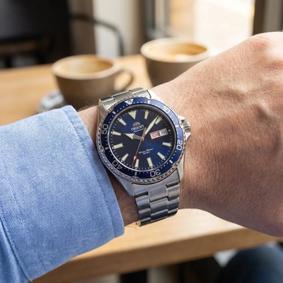 Orient Kamasu RA-AA0002L19A 41.8mm Automatic Blue Dial Stainless Steel Watch