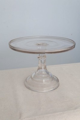 Cake Stand 7 1/2  Tall  10  Wide Clear EAPG Flint Glass