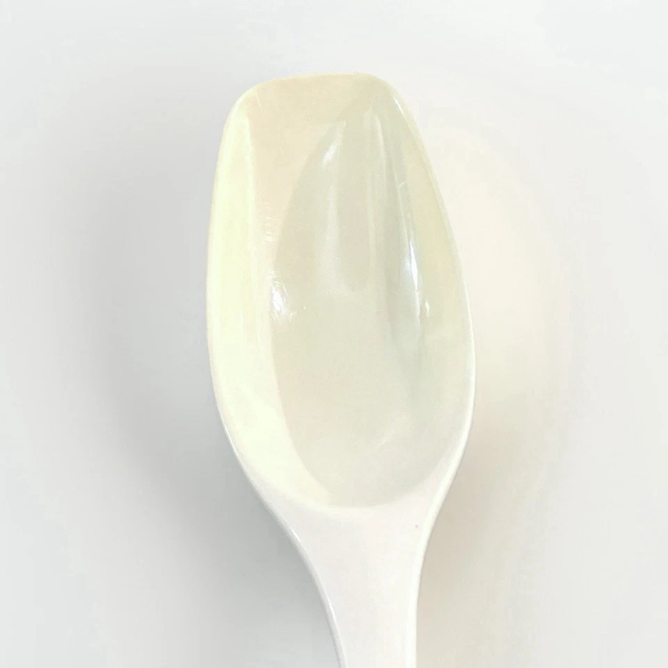 Vintage Foley Spoon Set Utensils Kitchen Avocado Beige Cooking MCM - Image 4 of 4