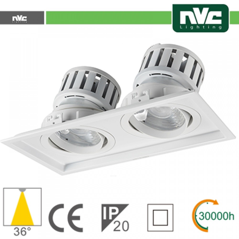 Lampada LED Incasso 48W 4270lm 3000K 36° PF95 - Luce per Showroom