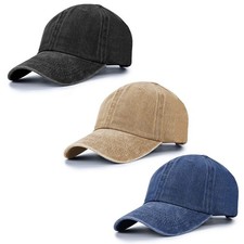 Baseball Cap Unisex Vintage Washed Distressed Cap,Retro Adjustable Dad Hats,B...