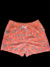 Polo Ralph Lauren Traveler Swim Trunks Mens 2xl Hula Girl Orange Big Tall