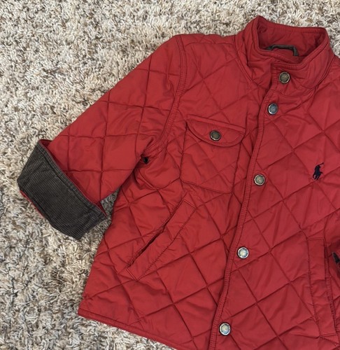 Polo Ralph Lauren Red Quilted Puffer Jacket Size 4/4T - Picture 2 of 6