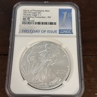 2021 (P) $1 American Silver Eagle NGC MS70 Emergency Production FDI First Label — photo 1