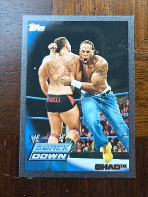 Shad 2010 Topps WWE #53 NM Silver #ed 808/999 Cryme Tyme Shad Gaspard Smack Down