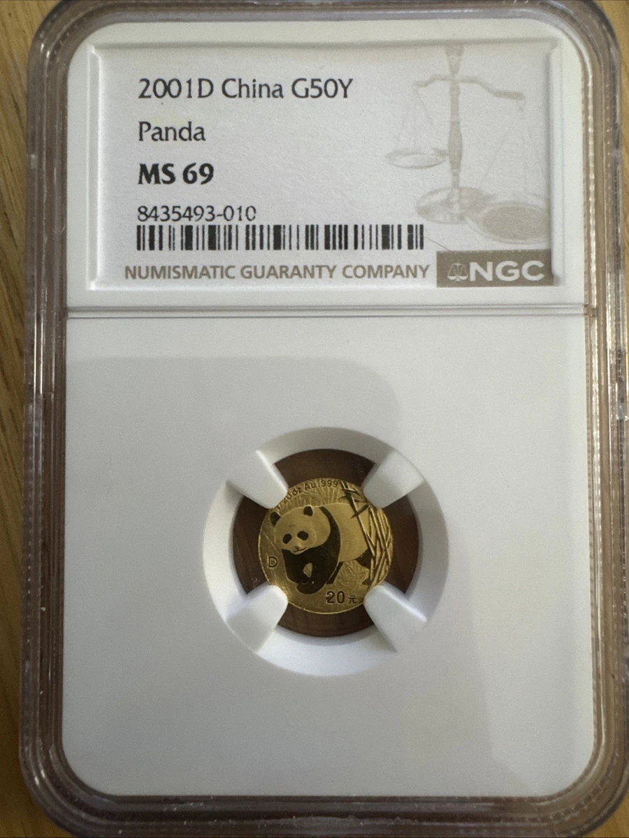 Chinese Panda MS 69 Grade 1/20 oz Precious Metal Content per Unit