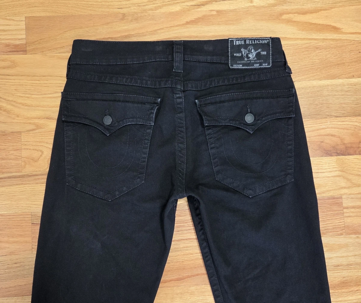 True Religion Ricky Black Jeans for Men for sale - eBay