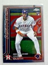 2025 Topps Chrome Update Base Card # USC19 Cam Smith, Houston Astros RC