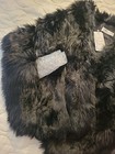 ELFJOY Women's Black Luxury Faux Fox Fur Shawl, winter Wrap Wddings One Size NWT — photo 3