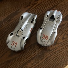 Carrera 1/24 Scale AUDI Auto Union & Mercedes Stromlinie slot cars for restore